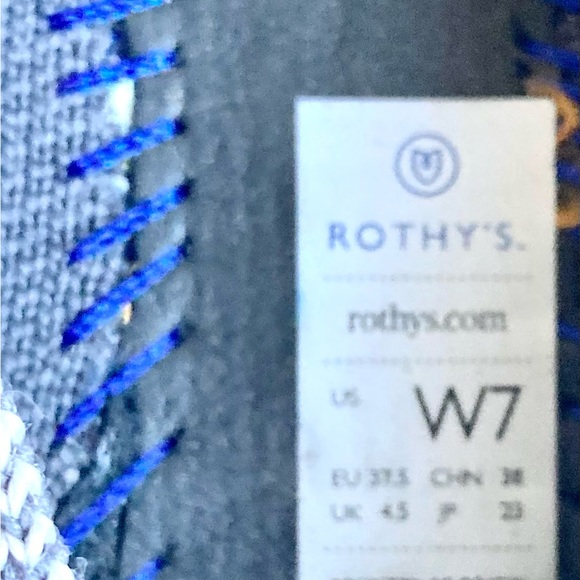 Rothy’s Rare Lilac Heel Stripe Flats Size 7 - Picture 9 of 12